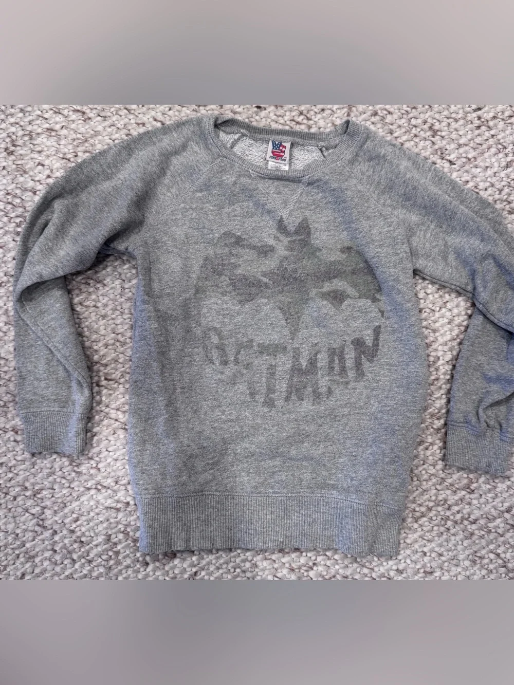 Junk Food Clothing Gray Batman Graphic Sweatshirt